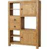Avon Oak High Display Unit 2 Door 2 Drawer