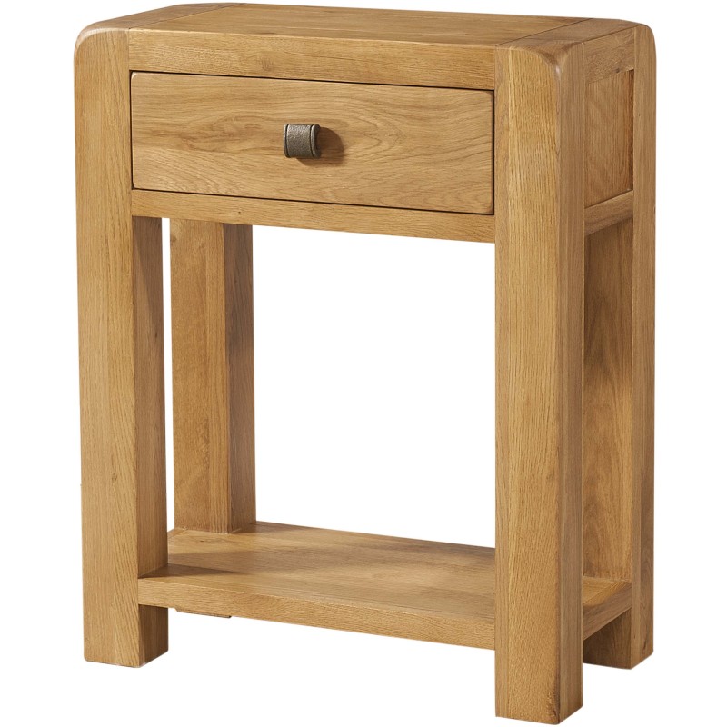 Avon Oak Small Console 1 Drawer and Shelf