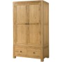 Avon Oak Double Wardrobe with 2 Drawers