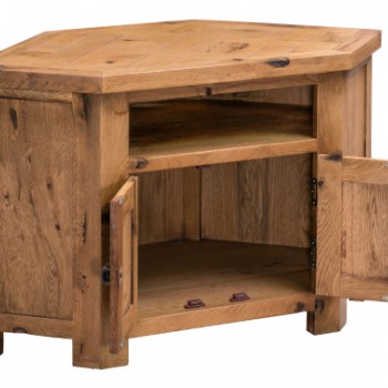 Aztec Oak Corner TV Cabinet
