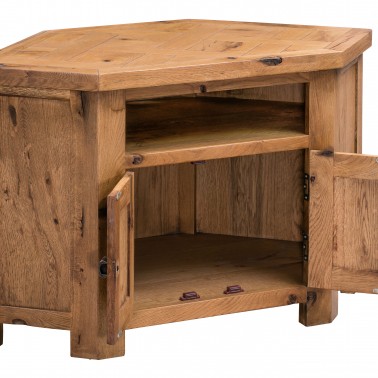 Aztec Oak Corner TV Cabinet