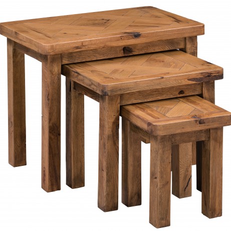 Aztec Oak Nest of Tables