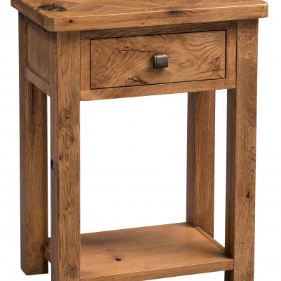 Aztec Oak Telephone Hall Console Table