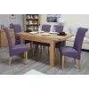 Bordeaux Oak Small 1 Leaf Extending Dining Table