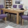 Bordeaux Oak Small 1 Leaf Extending Dining Table