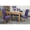 Bordeaux Oak Small 1 Leaf Extending Dining Table