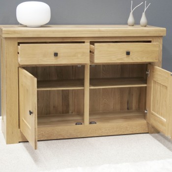 Bordeaux Oak 2 Door 2 Drawer Sideboard