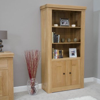 Bordeaux Oak 2 Door Bookcase