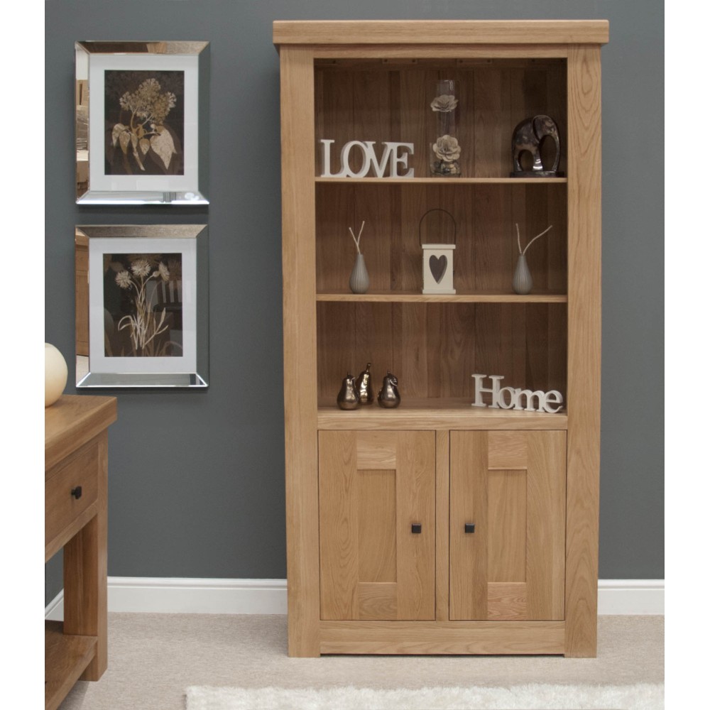 Bordeaux Oak 2 Door Bookcase Bordeaux Oak 2 Door Bookcase
