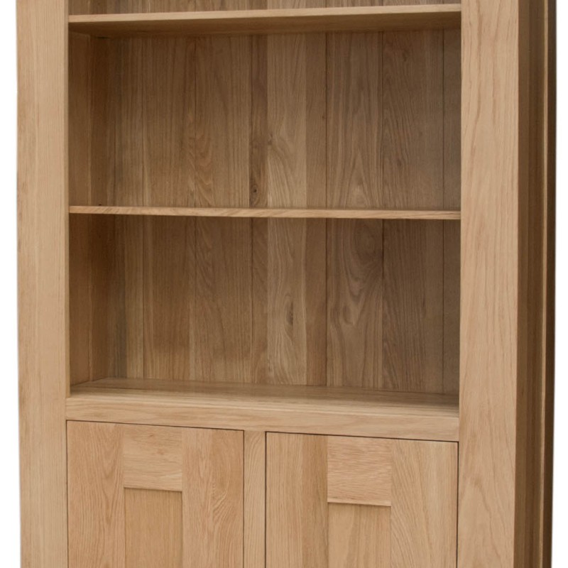 Bordeaux Oak 2 Door Bookcase