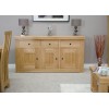 Bordeaux Oak 3 Door 3 Drawer Sideboard