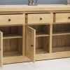 Bordeaux Oak 3 Door 3 Drawer Sideboard
