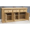 Bordeaux Oak 3 Door 3 Drawer Sideboard