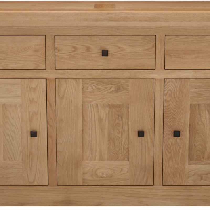 Bordeaux Oak 3 Door 3 Drawer Sideboard