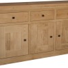 Bordeaux Oak 3 Door 3 Drawer Sideboard
