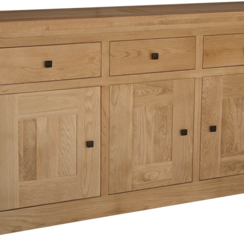 Bordeaux Oak 3 Door 3 Drawer Sideboard