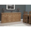 Bordeaux Oak 4 Door 4 Drawer Sideboard
