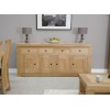 Bordeaux Oak 4 Door 4 Drawer Sideboard