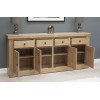 Bordeaux Oak 4 Door 4 Drawer Sideboard