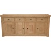 Bordeaux Oak 4 Door 4 Drawer Sideboard