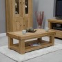 Bordeaux Oak Coffee Table with Shelf