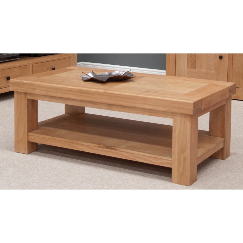 Bordeaux Oak Coffee Table with Shelf Bordeaux Oak Coffee Table with Shelf