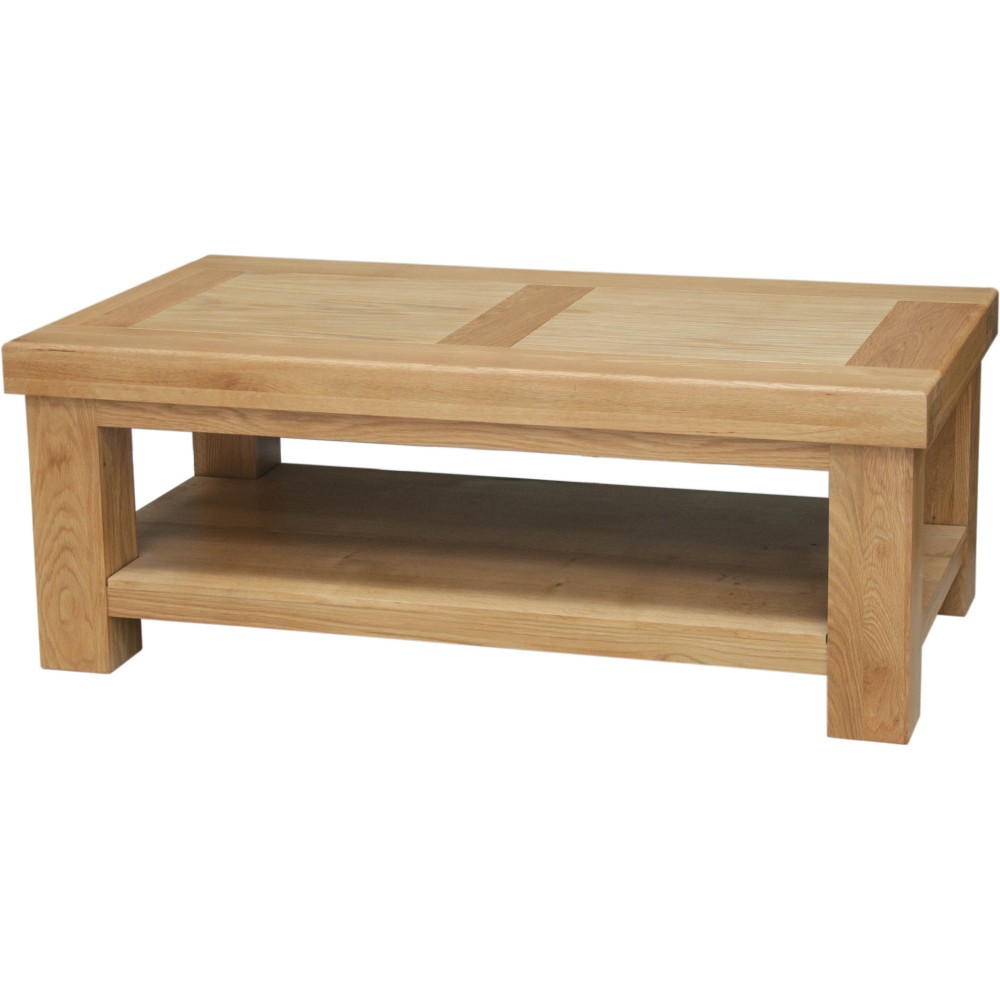 Bordeaux Oak Coffee Table with Shelf Bordeaux Oak Coffee Table with Shelf