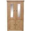 Bordeaux Oak Glass Cabinet