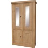 Bordeaux Oak Glass Cabinet