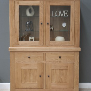 Bordeaux Oak Glass Top