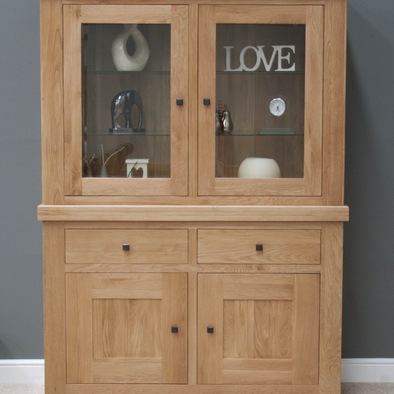 Bordeaux Oak Glass Top