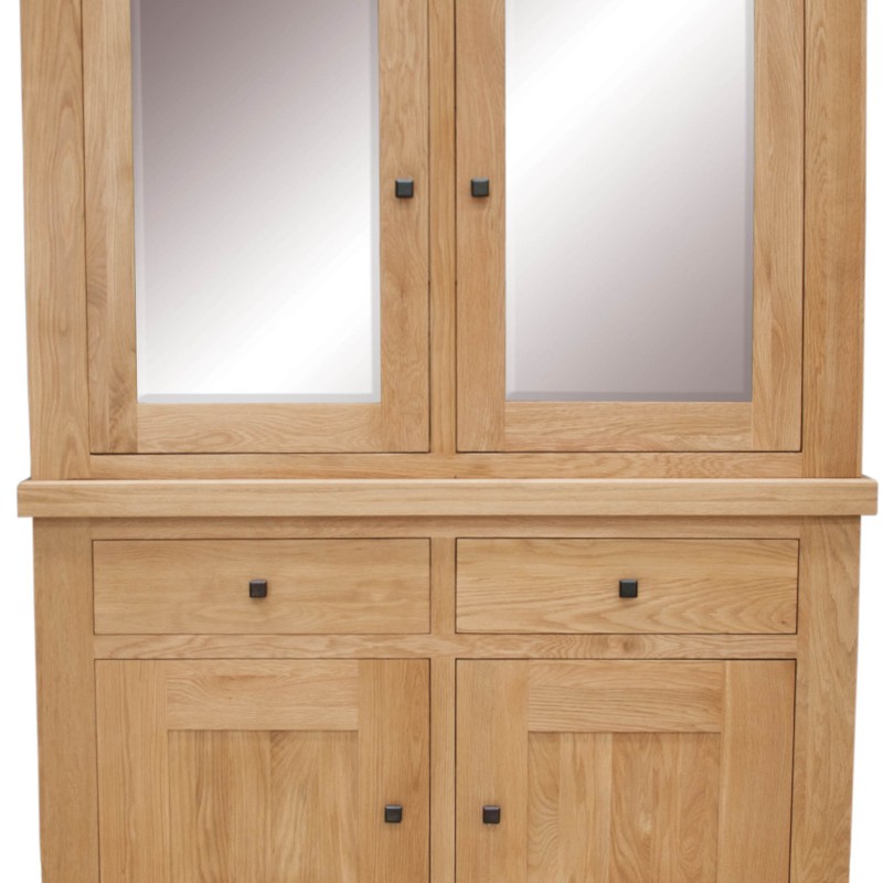 Bordeaux Oak Glass Top