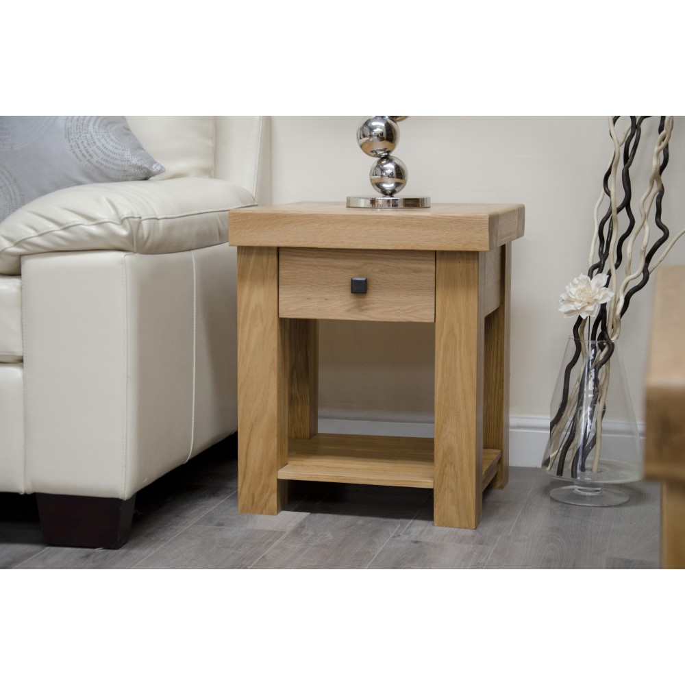Bordeaux Oak Lamp Table