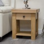 Bordeaux Oak Lamp Table