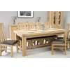 Bordeaux Oak Twin Panel GRAND Extending Dining Table