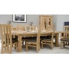 Bordeaux Oak Twin Panel GRAND Extending Dining Table