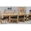 Bordeaux Oak Twin Panel GRAND Extending Dining Table