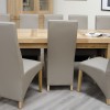 Bordeaux Oak Twin Panel LARGE Extending Dining Table 