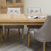 Bordeaux Oak Twin Panel LARGE Extending Dining Table 