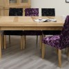 Bordeaux Oak Twin Panel LARGE Extending Dining Table 