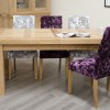 Bordeaux Oak Twin Panel LARGE Extending Dining Table 