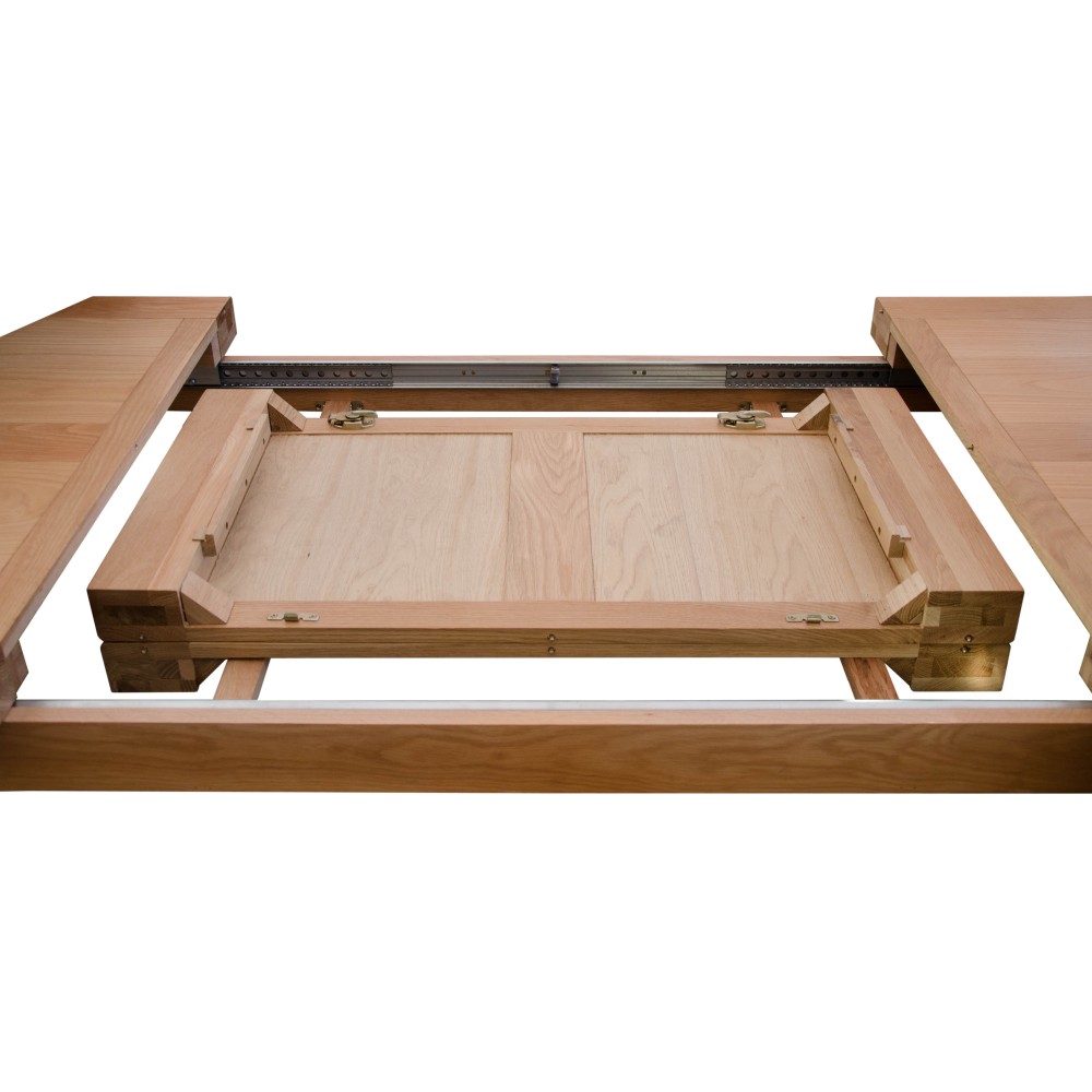 Bordeaux Oak Twin Panel LARGE Extending Dining Table