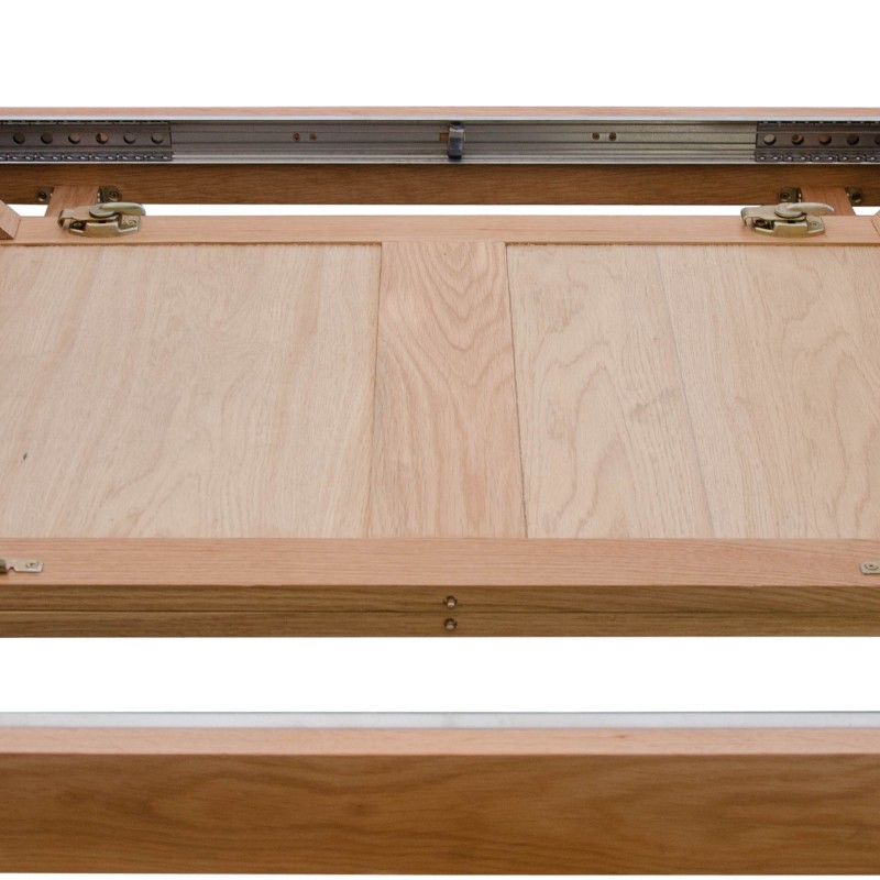 Bordeaux Oak Twin Panel LARGE Extending Dining Table 