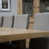Bordeaux Oak Twin Panel LARGE Extending Dining Table 
