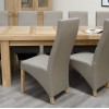 Bordeaux Oak Twin Panel LARGE Extending Dining Table 