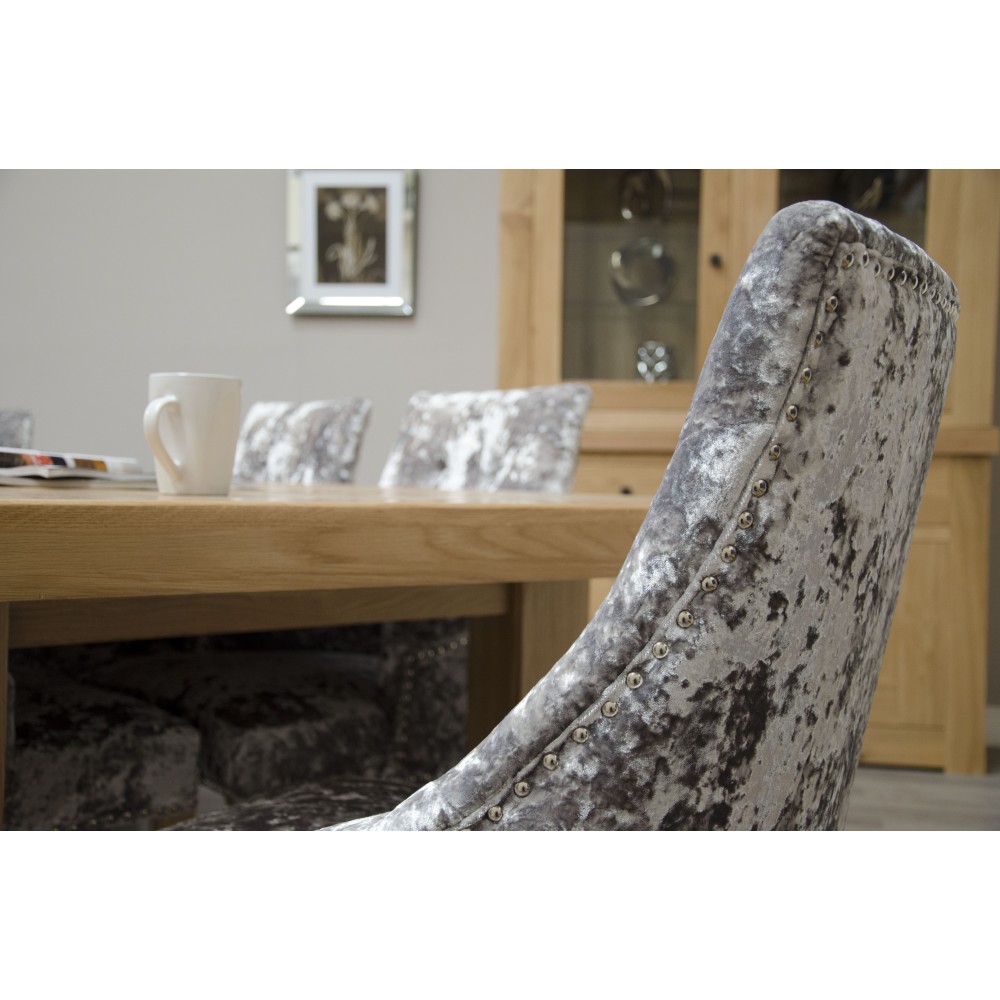 Bordeaux Oak Twin Panel LARGE Extending Dining Table