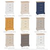 Cobble Painted 3 Drawer Bedside 