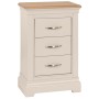 Cobble Painted 3 Drawer Bedside 
