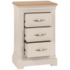 Cobble Painted 3 Drawer Bedside 