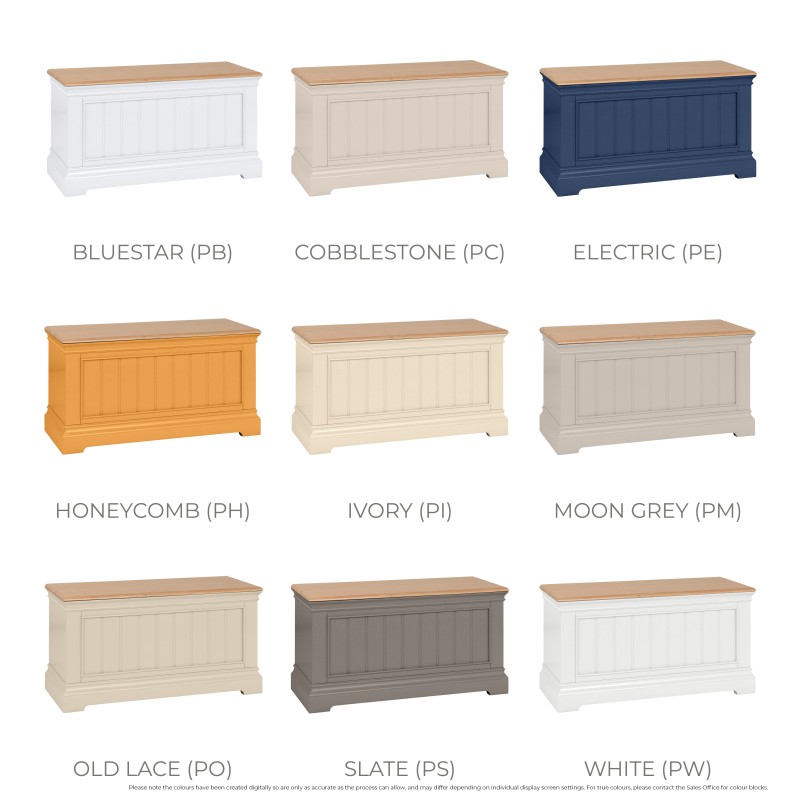 Cobble Painted Blanket Box 